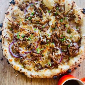 Pulled Beef & Caramelized Onion Pizza